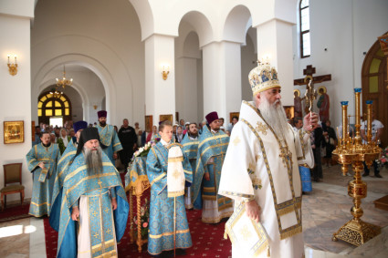 Божественная литургия в Свято-Алексиевском женском монастыре г. Саратова