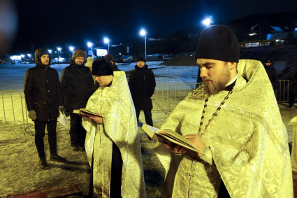 В Затоне совершено освящение иордани
