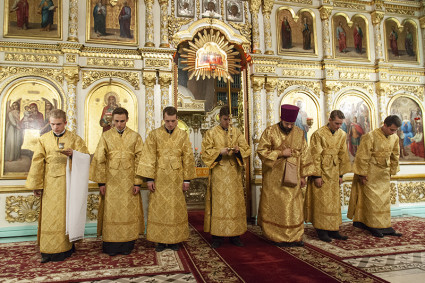 Всенощное бдение в храме Сошествия Святого Духа г. Саратова