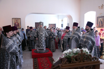 Литургия Преждеосвященных Даров в храме в честь архангела Михаила г. Аткарска