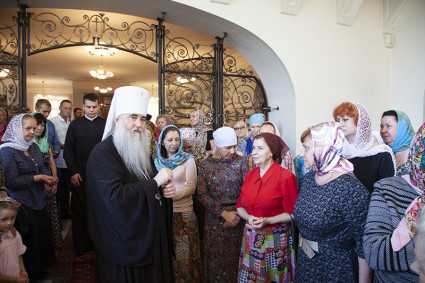 Божественная литургия в Свято-Никольском мужском монастыре г. Саратова