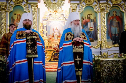 Митрополит Игнатий совершил всенощное бдение в Спасо-Вознесенском кафедральном соборе г. Симбирска (Ульяновска)