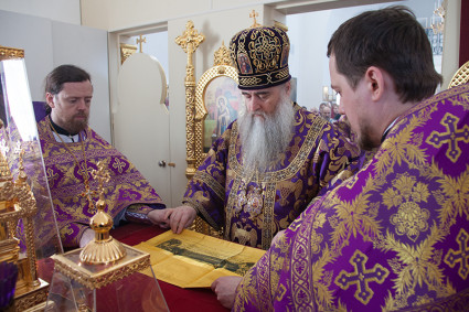 Литургия Преждеосвященных Даров в храме во имя Сорока Севастийских мучеников г.Саратова