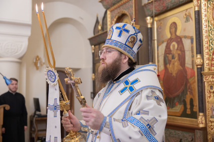 Митрополит Игнатий совершил Божественную литургию в храме в честь иконы Божией Матери «Утоли моя печали» г. Саратова