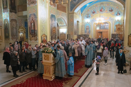 Митрополит Игнатий совершил всенощное бдение в Покровском соборе г. Саратова