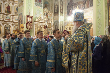 Всенощное бдение в храме Покрова Пресвятой Богородицы г. Саратова