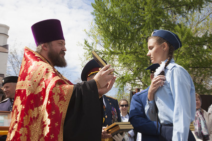 В парке Победы отметили день памяти великомученика Георгия Победоносца