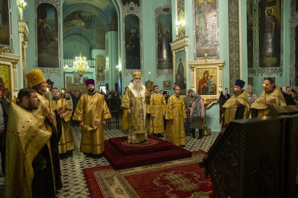 Всенощное бдение в храме Сошествия Святого Духа г. Саратова