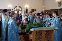 Божественная литургия в Благовещенском храме Вольска