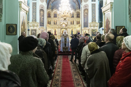 Всенощное бдение в храме в честь Сошествия Святого Духа г. Саратова