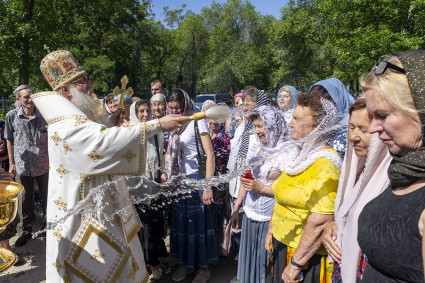 Божественная литургия в больничном храме во имя святителя Луки (Войно-Ясенецкого) г. Саратова