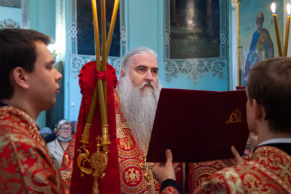 Божественная литургия в храме Сошествия Святого Духа г. Саратова