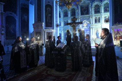 Пассия в храме в честь Сошествия Святого Духа города Саратова