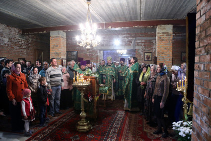 Престольный праздник в саратовском храме во имя преподобного Сергия Радонежского