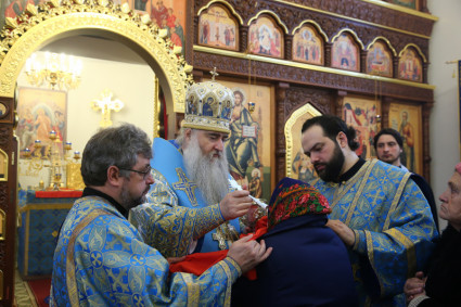 Божественная литургия в Свято-Введенском храме г. Саратова