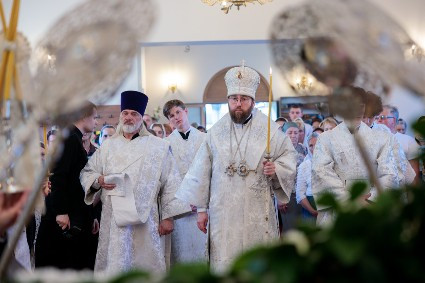 Митрополит Игнатий совершил всенощное бдение в храме Вознесения Господня г. Саратова