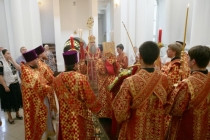 Божественная литургия в храме святого равноапостольного великого князя Владимира г.Саратова