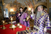 Литургия в Троицком соборе Саратова