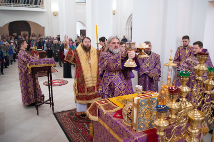 Митрополит Игнатий совершил Божественную литургию в храме святителя Тихона Задонского г. Саратова