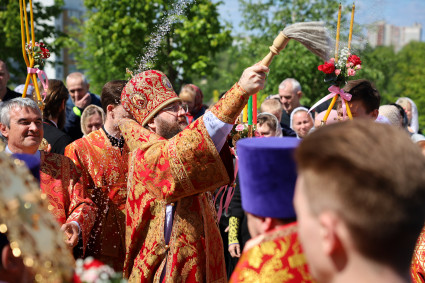 Божественная литургия в храме великомученика Георгия Победоносца г. Саратова