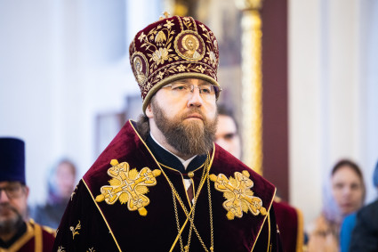 Митрополит Игнатий совершил Божественную литургию в храме святого великомученика Георгия Победоносца г. Саратова