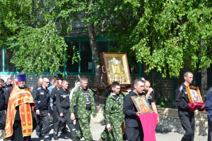 В тюремном храме встретили чудотворную икону