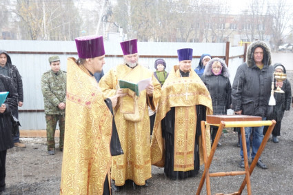 Совершен чин освящения колоколов храма во имя святителя Иоанна Златоуста в п. Зональный