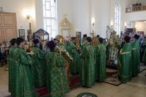 Всенощное бдение в храме в честь Казанской иконы Божией Матери Саратова