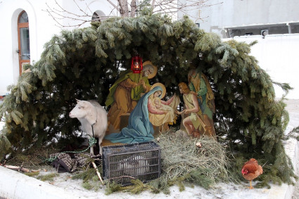 Всенощное бдение в храме в честь Рождества Христова г. Саратова