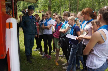 В лагере «Солнечный» прошел День МЧС