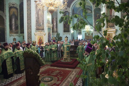 Всенощное бдение в храме Сошествия Святого Духа г. Саратова