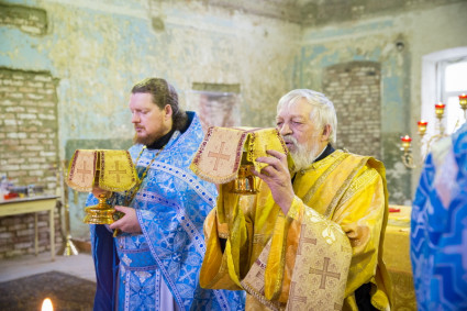 В Межъепархиальном духовном училище отметили престольный праздник будущего храма