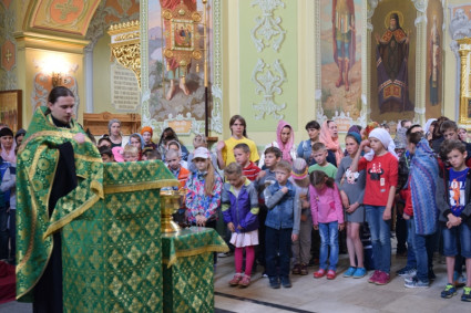 В детском православном лагере «Солнечный» началась первая смена
