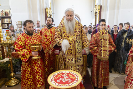 Божественная литургия в храме великомученика Георгия Победоносца г. Саратова