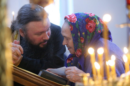 Божественная литургия в храме во имя святого великомученика Георгия Победоносца г.Саратова