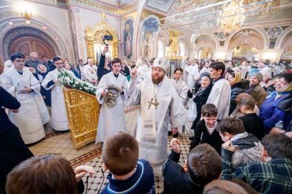 В праздник Крещения Господня митрополит Игнатий совершил Божественную литургию и чин Великого освящения воды