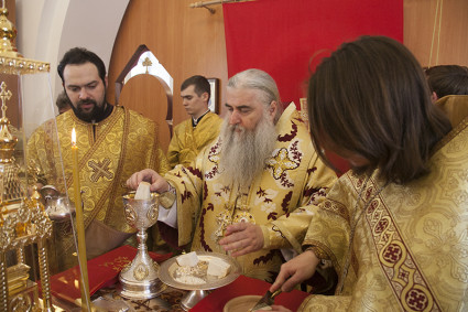Великое освящение храма в честь иконы Божией Матери «Нечаянная радость» и Божественная литургия в новоосвященном храме