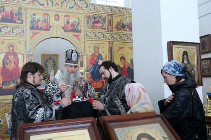 Литургия Преждеосвященных Даров в храме во имя святителя Митрофана, епископа Воронежского г.Саратова