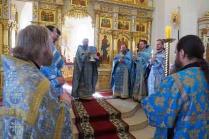 Состоялось соборное служение духовенства Вольского, Балтайского и Воскресенского благочиний