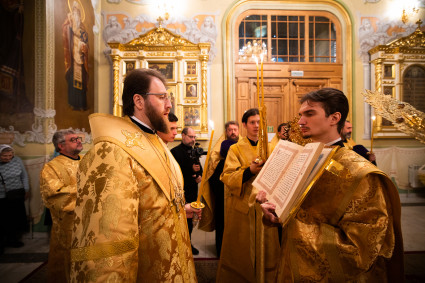 Митрополит Игнатий совершил всенощное бдение в Покровском соборе г. Саратова