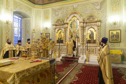 Вечерня с чином прощения в храме в честь Покрова Пресвятой Богородицы г. Саратова