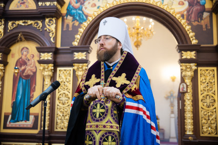Митрополит Игнатий совершил Божественную литургию в храме преподобного Сергия Радонежского г. Саратова