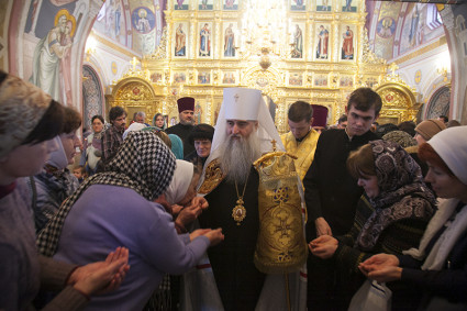 Божественная литургия в Свято-Троицком кафедральном соборе г.Саратова