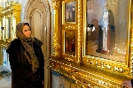 Дочь Мстислава Ростроповича Ольга Мстиславовна посетила Свято-Троицкий собор Саратова