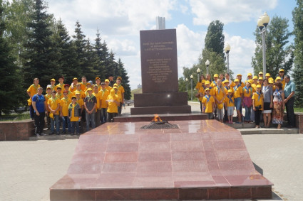 Ребята из православного лагеря «Солнечный» посетили Музей боевой и трудовой славы