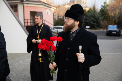 В годовщину кончины архиепископа Пимена митрополит Игнатий посетил Троицкий собор