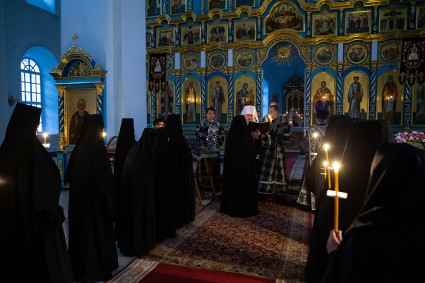 Монашеский постриг в Свято-Сергиевском женском монастыре с. Алексеевка Базарно-Карабулакского района