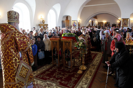 Божественная литургия в Спасо-Преображенском мужском монастыре г. Саратова