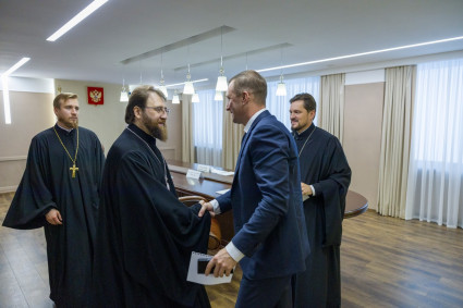 Состоялась встреча митрополита Игнатия и губернатора региона Романа Бусаргина