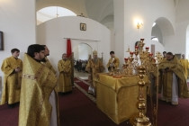 Божественная литургия в храме в честь Рождества Христова г.Саратова